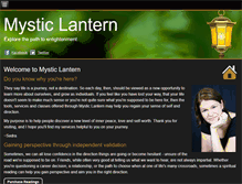 Tablet Screenshot of mysticlantern.com